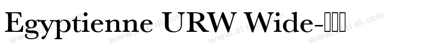 Egyptienne URW Wide字体转换